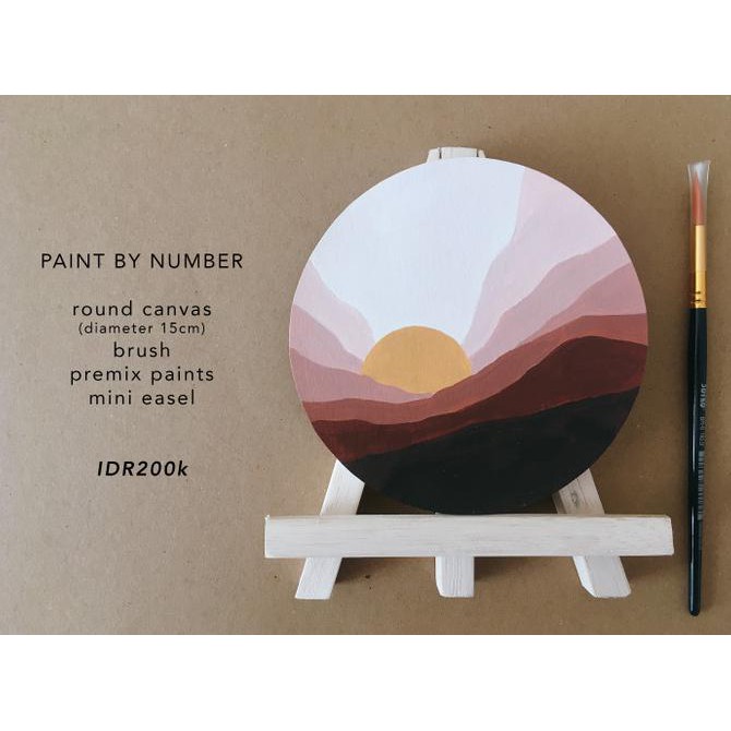 

Ready Stok! Tiny Landscape Paint By Number / Mini Painting / Acrylic Set / Art Set Terpercaya
