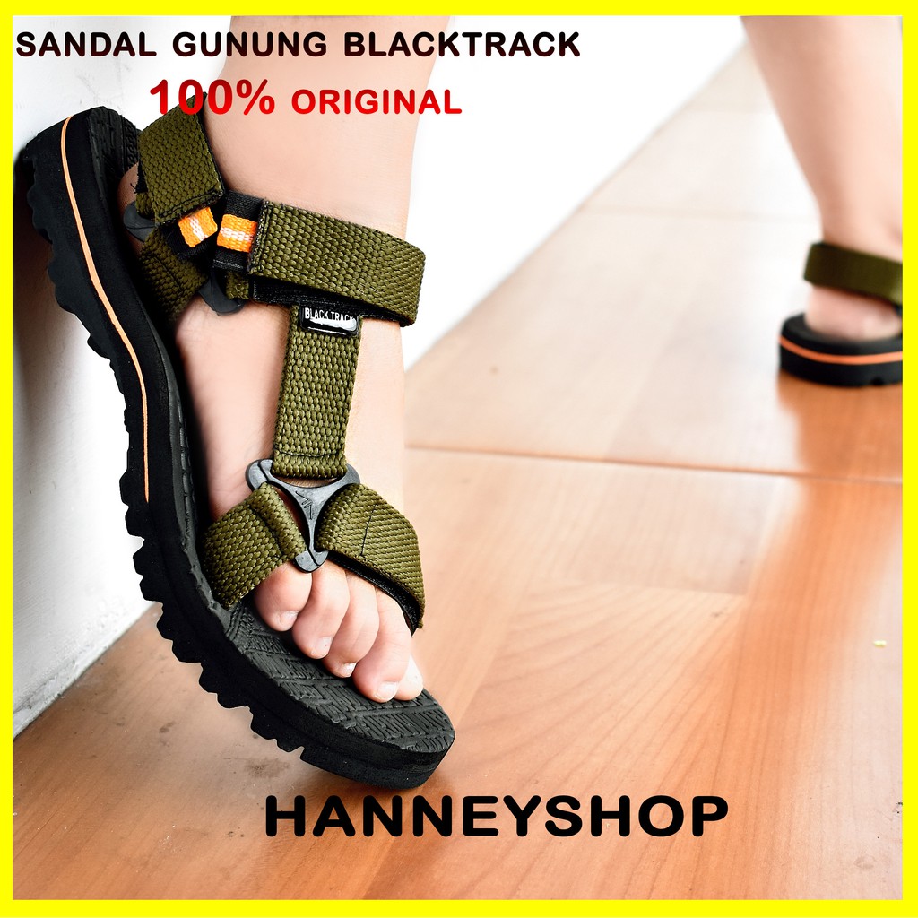 BLACKTRACK Sandal gunung pria wanita sol karet mentah size 39-43 model gunung pendaki-Olif