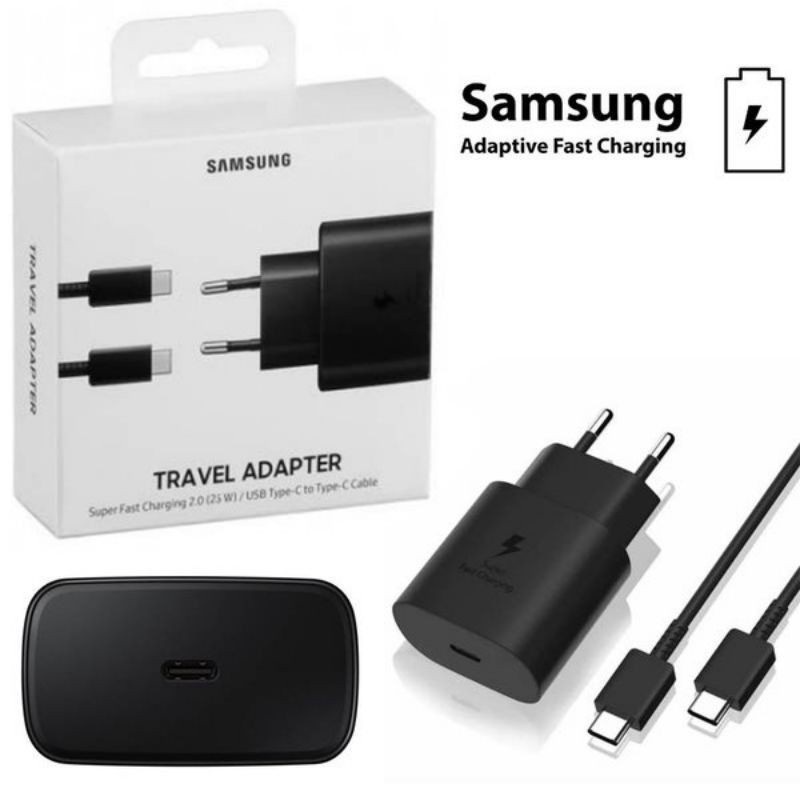 CHARGER SAMSUNG TIPE C TYPE C FAST CHARGING ORIGINAL 100% 25 WATT