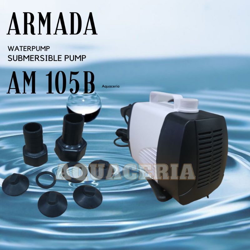 Pompa celup aquarium kolam ARMADA AM 105B POMPA celup 4000 L/H 43W