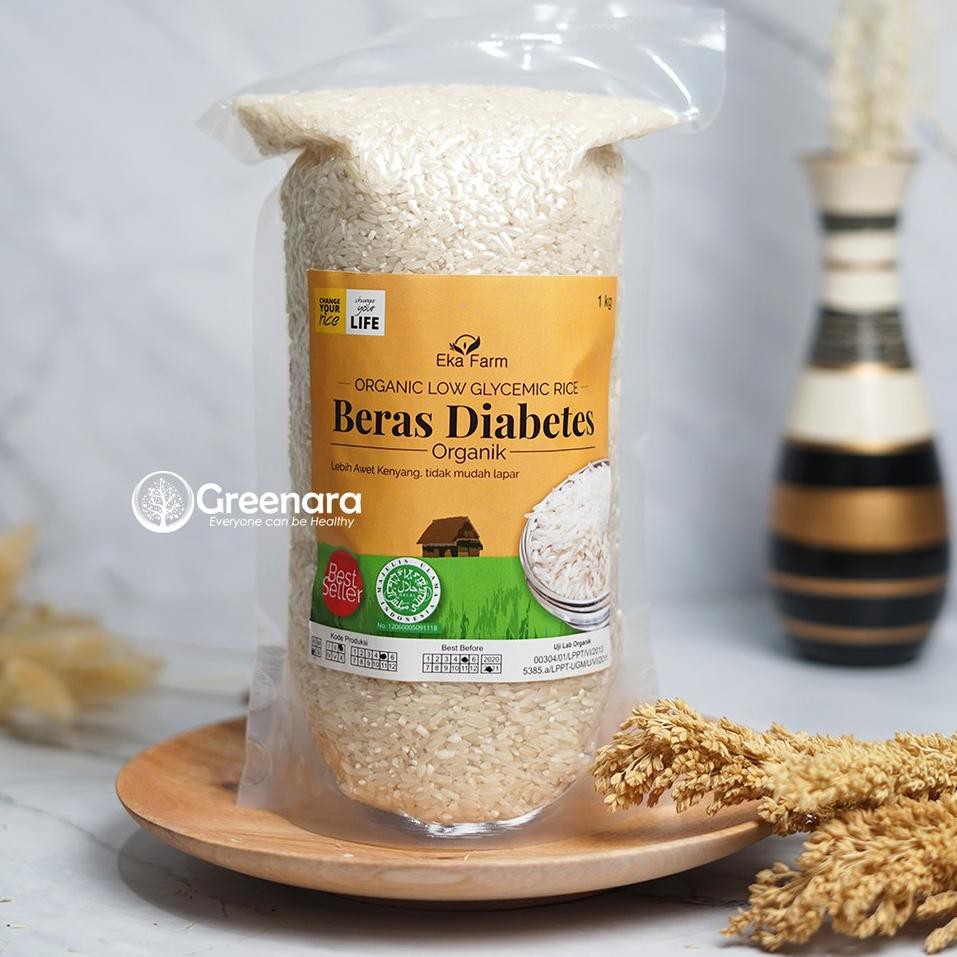 

#TERMURAH# Beras Diabetes Organik 1kg Ekafarm
