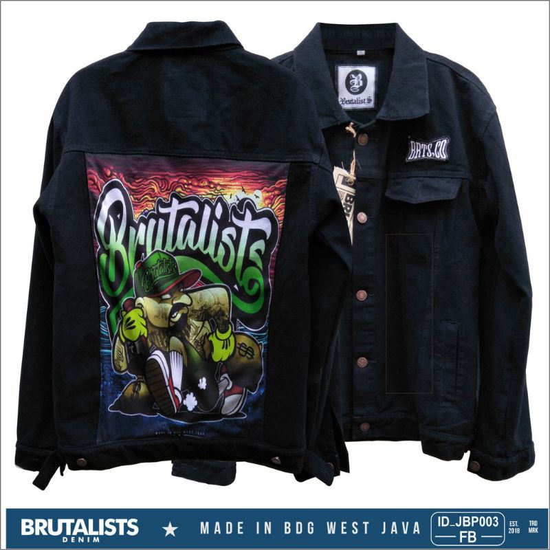 NEW JAKET JEANS MOTIF GAMBAR + BORDIR
