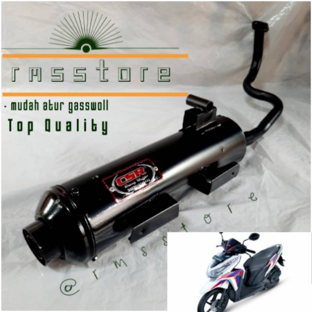 KNALPOT BOBOKAN RACING CSR VARIO 125 TECHNO / VARIO 125 FI LAMA