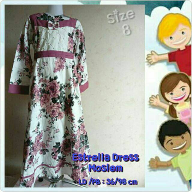 Estrella Dress Anak Muslim