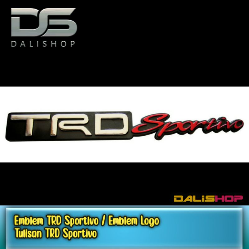Emblem TRD Sportivo / Emblem Logo Tulisan TRD Sportivo