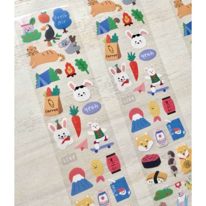 

Sticker tape shiba 1 lembar bahan PVC