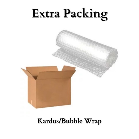 

[Extra Packing] Packing Kardus/Bubble Wrap. Packing Tambahan!