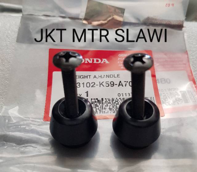 53102-K59-A70 jalu stang sepasang 1set gratis baut 2pcs  stabliser new vario 150 vario 125 2018-2020 1set ori honda ahm asli honda