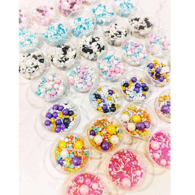 

Ready Stok Sprinkle Kue Tart Confetti Cake pearl gold silver rosegold