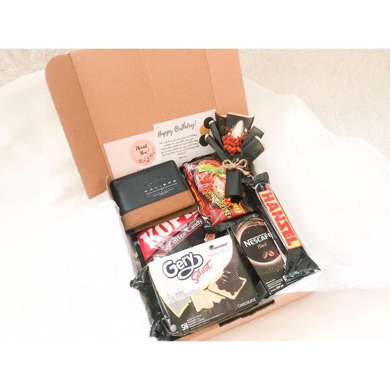 

hampers gift box black edition for birthday/graduation/lebaran/christmas