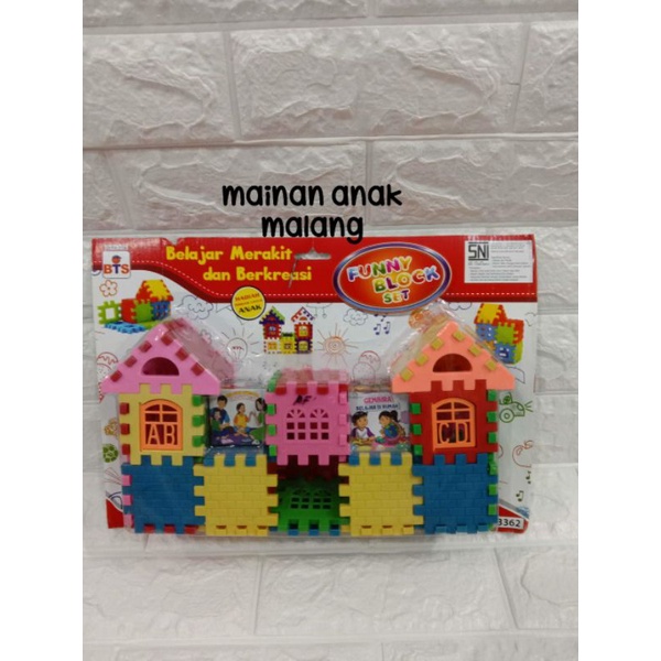 MAINAN ANAK-ANAK FUNNY BLOCK SET/MAINAN BLOCK KREATIVITAS ANAK