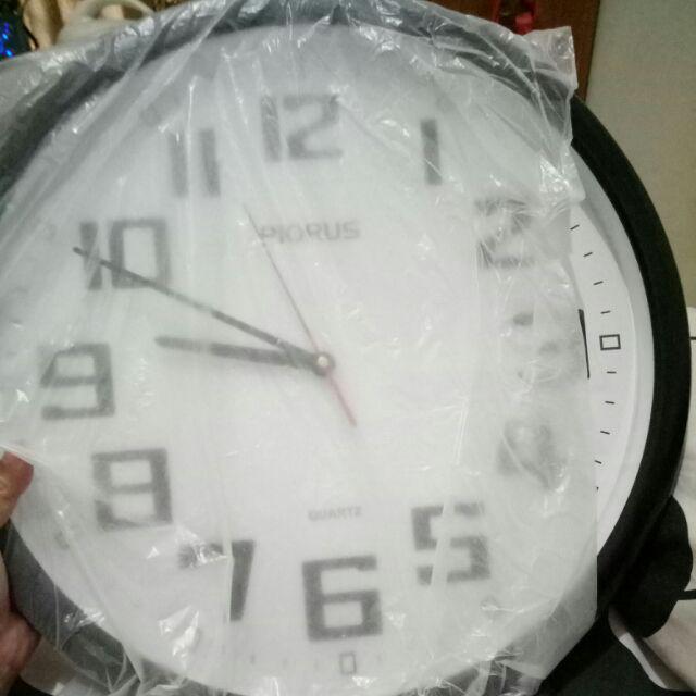 Jam Dinding Piorus - Standart Quartz (black) 40 Cm