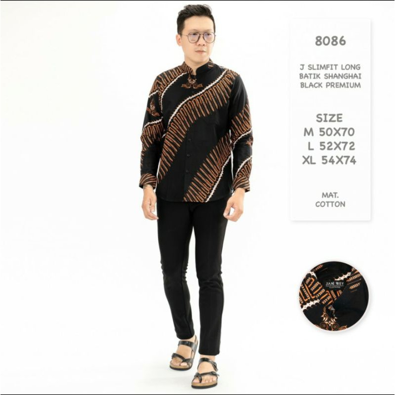 [BisaCod] Baju Koko Batik Pria Lengan Panjang