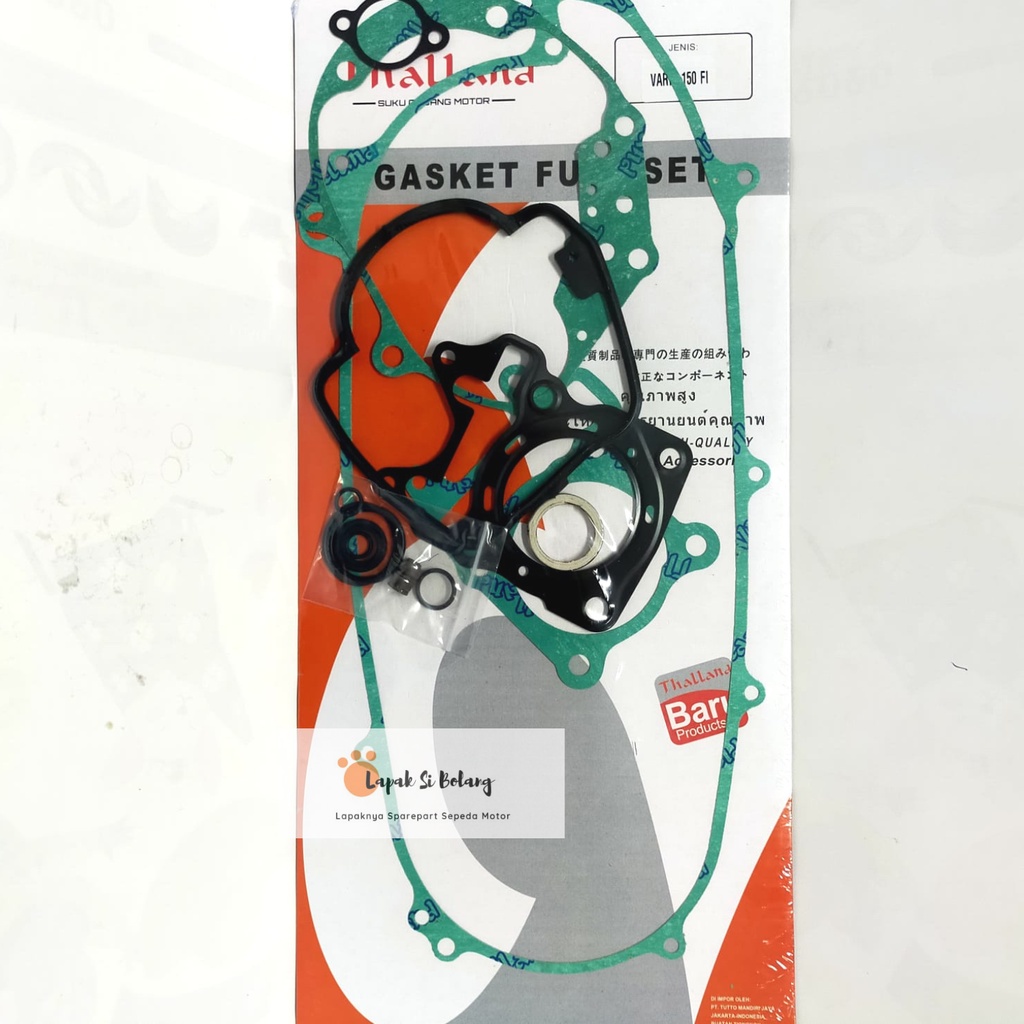 PAKING FULL SET GASKET KIT PULSET VARIO 150 FI + SEAL KLEP THALLAND/RTHC