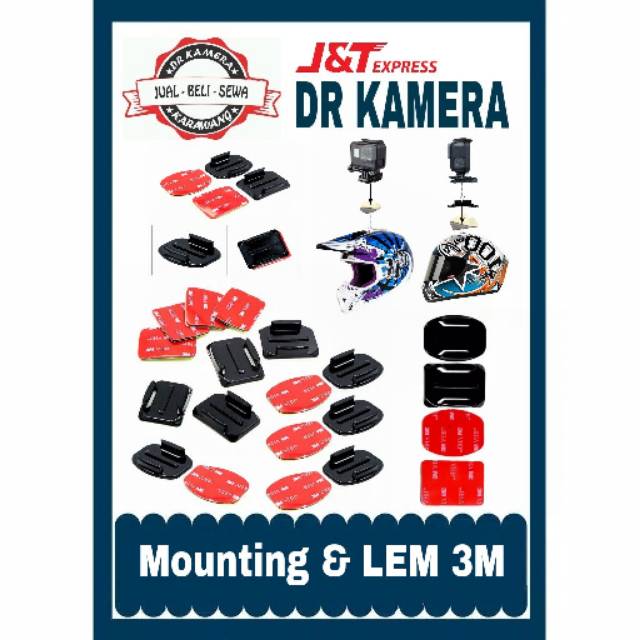 

Flat surface mount dan Lem 3M