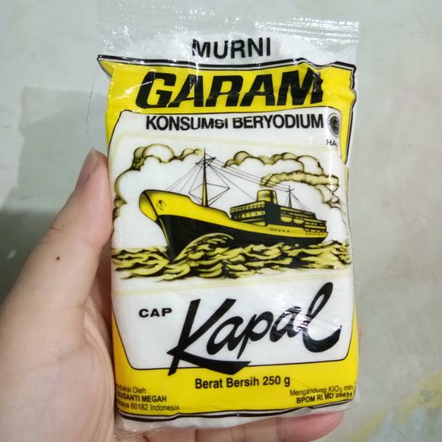 

Garam murni beryodium cap kapal 250 gr