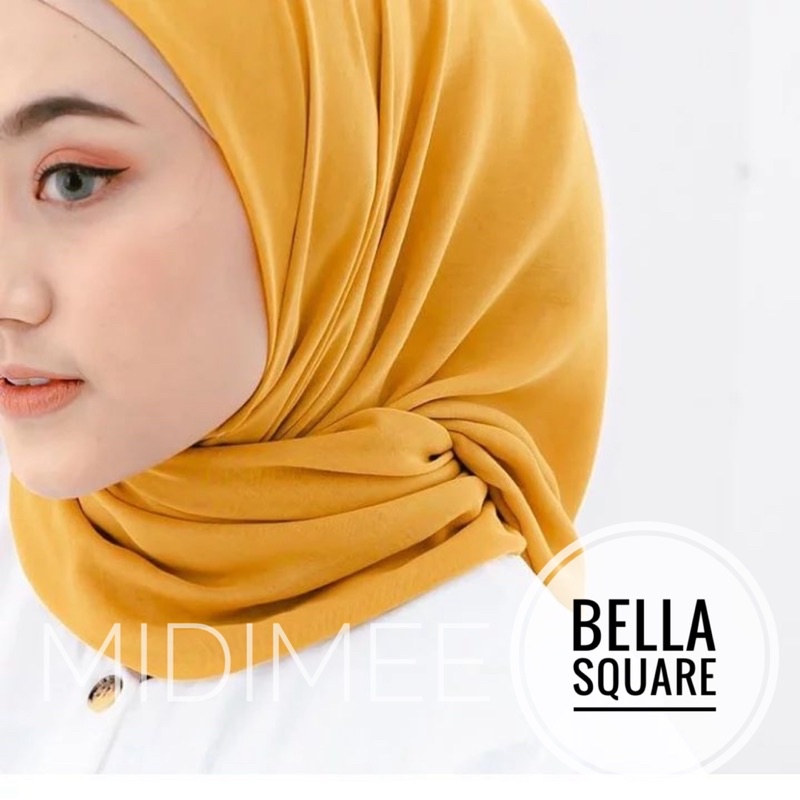 Jilbab Segiempat BELLA SQUARE hijab pollycotton kerudung segiempat hijab murah