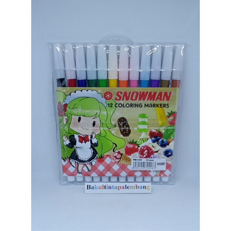 

Spidol Snowman 12 Warna PW-12A