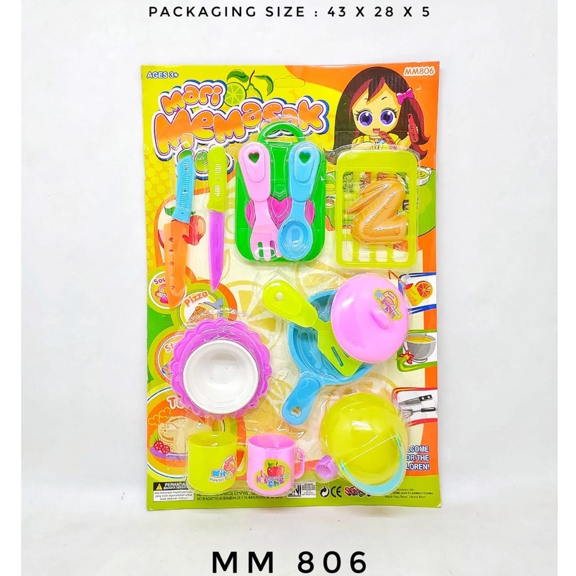 Mainan Masak Masakan Kemasan Set Kitchen Set Mainan SG Toys Mainan Anak Perempuan