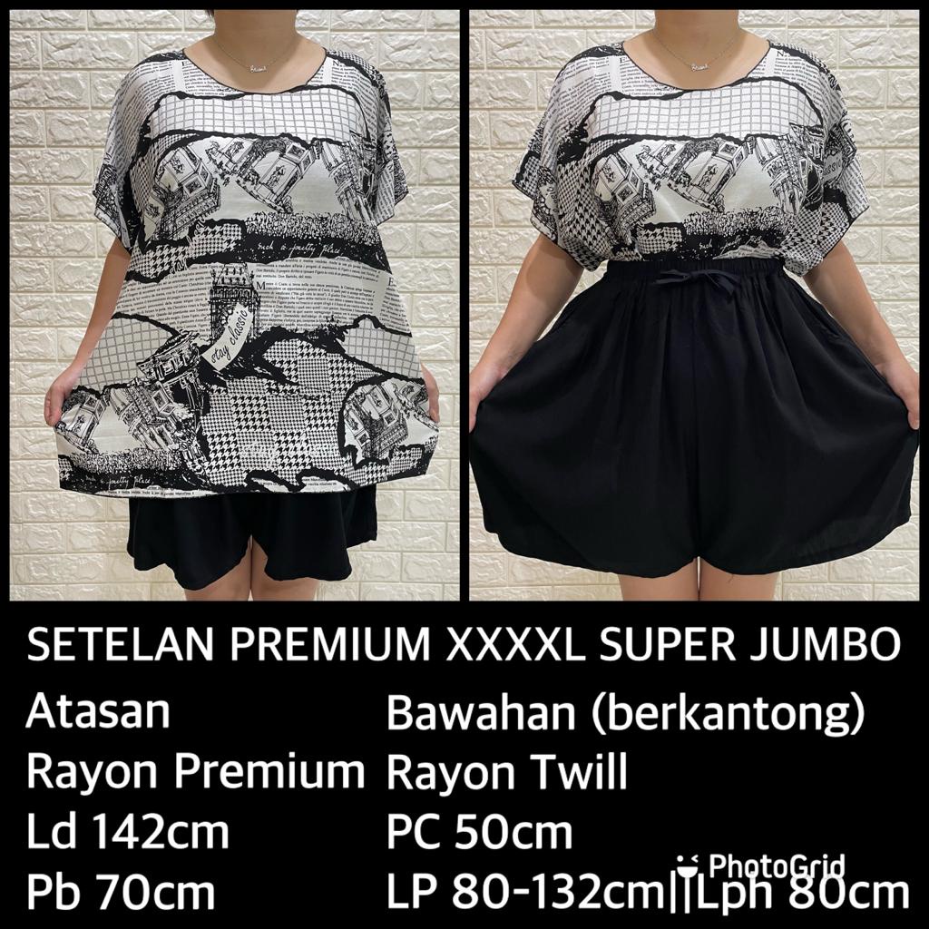 PAKET COMBO!!!SETELAN BAJU BALI SUPER JUMBO XXXXL MUAT 100KG!!! KODE KORAN