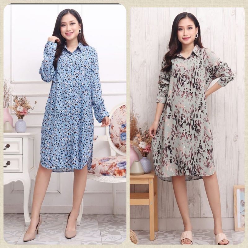 HOMEDRESS DASTER RAYON PREMIUM KRAH MANSET LENGAN PANJANG BY AMRO