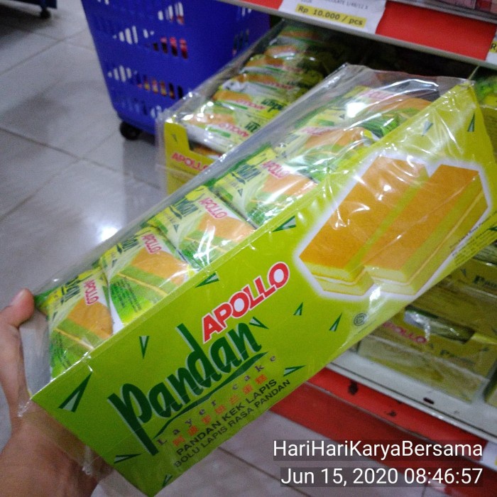 

⭐ COD ⭐ APOLLO PANDAN CAKE BOX 24'S X 18GR