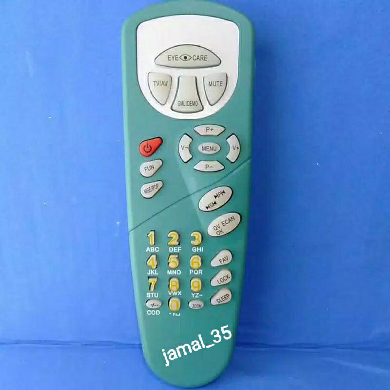 REMOTE REMOT TV SANKEN TABUNG(GREEN)