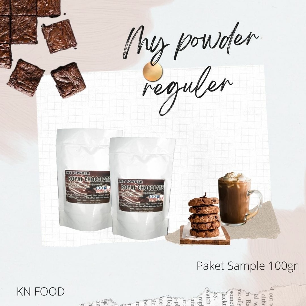 

Powder Drink ROYAL COKLAT Bubble Drink 1 ons- ROYAL COKLAT 100 GR