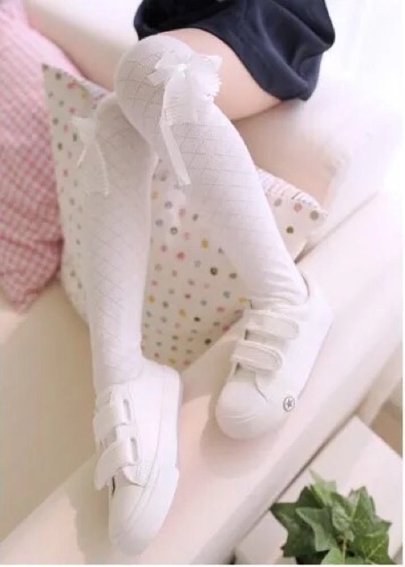 KOREAN RIBBON SOCK KAOS KAKI ANAK SEKOLAH SD TK KOREA IMPORT BALET STOCKING LUCU BAGUS CUTE