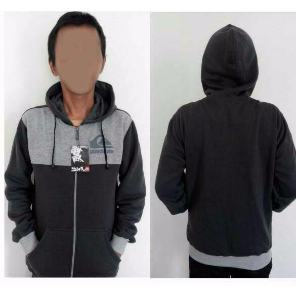 SPECIAL Jaket Hoodie QuickSilver Abu Kombi