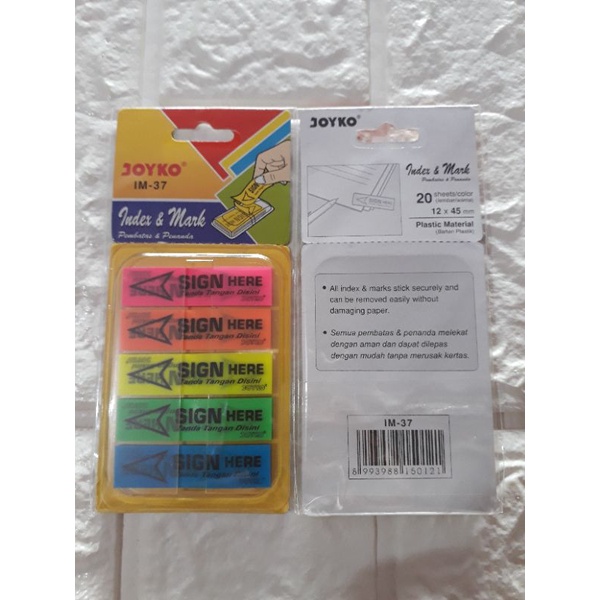 

1 bgks!! Index & mark IM-37/Sign here/pembatas dan penanda/IM37/indexmark