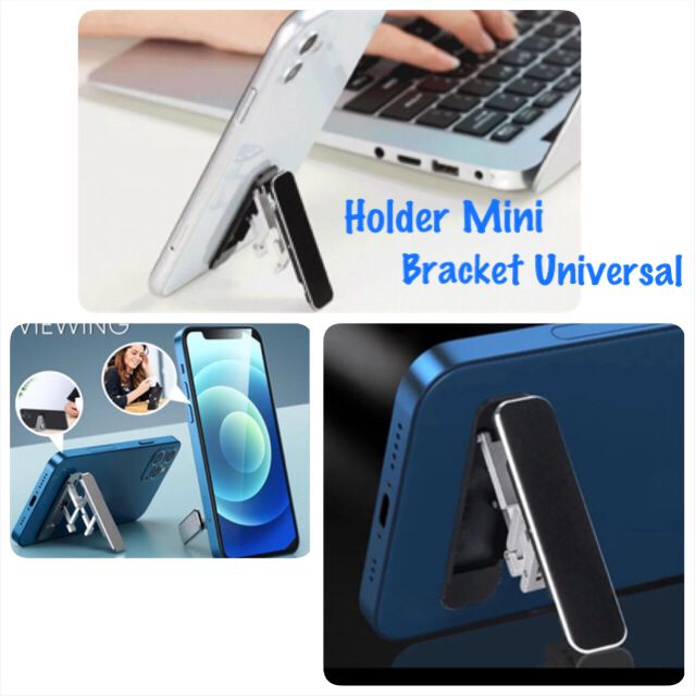 HOLDER MINI BRACKET UNIVERSAL  /Holder Mini Bracket Aluminium / Universal Mini Size  Portable Folding Mobile / Holder Hp Stand Phone