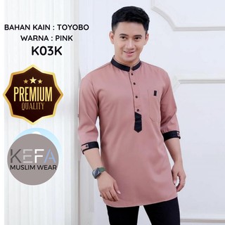  Baju  Muslim Kemeja Koko Kurta  Premium Pria  Bahan Katun 