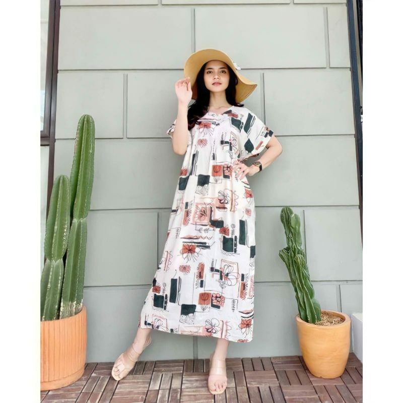 Daster Hebel Rayon Premium Busui Semata Kaki & Selutut.