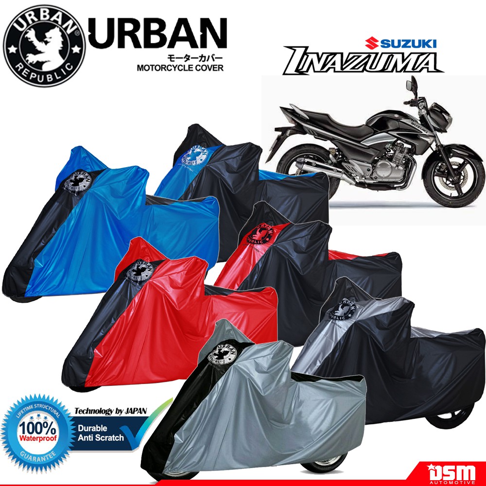 Urban / Cover Motor Suzuki Inazuma 100% Waterproof / Aksesoris Motor Inazuma / DSM