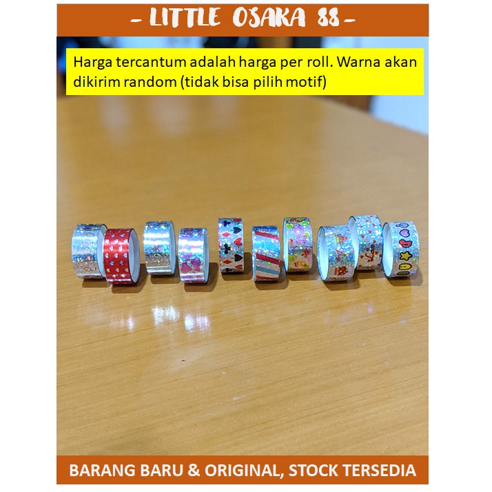 Selotip Solatip Tape Isolasi Karakter Motif Lucu 1,5cm x 2m