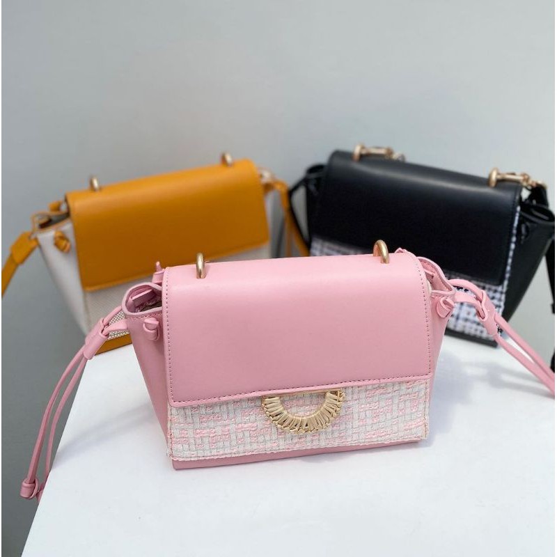 Pedro Tweed Shoulder Bag in two-tone