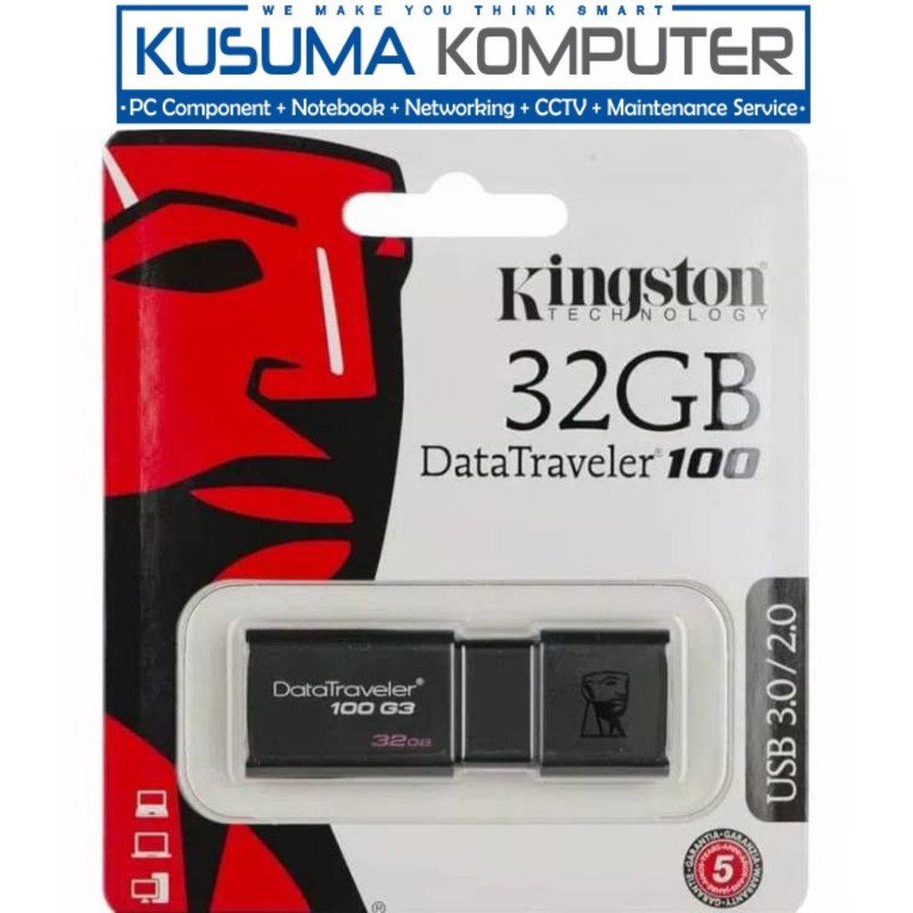 Flashdisk Kingston 32GB USB 3.0 DT100G3/32G