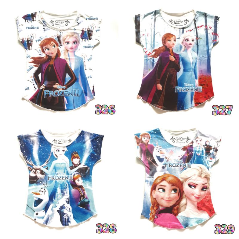 Kaos Anak Perempuan Coco Ice Frozen