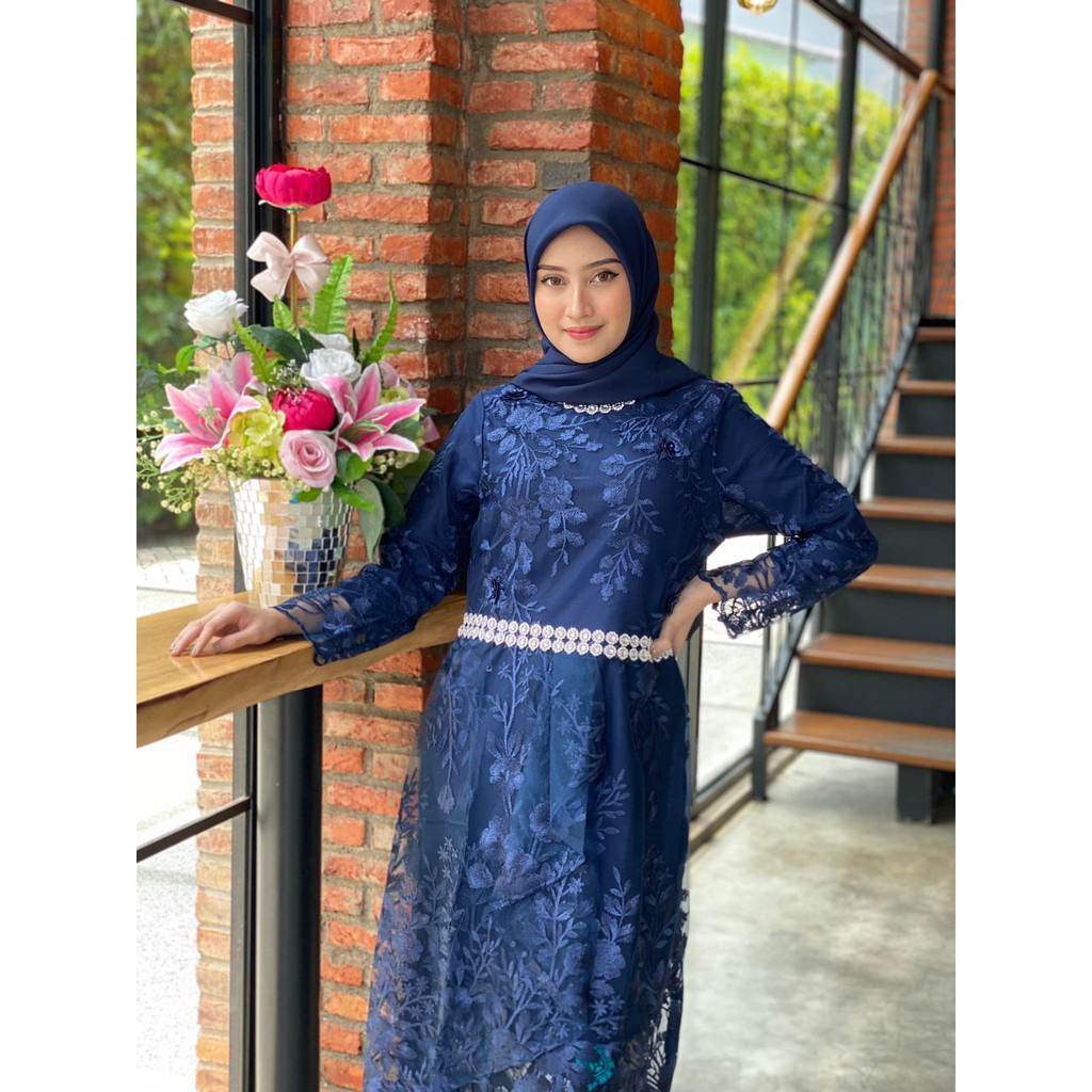 Tunik Ayesha_tunik_tunik kondangan_atasan tunik_atasan muslim wanita_tunik pesta_kebaya tunik