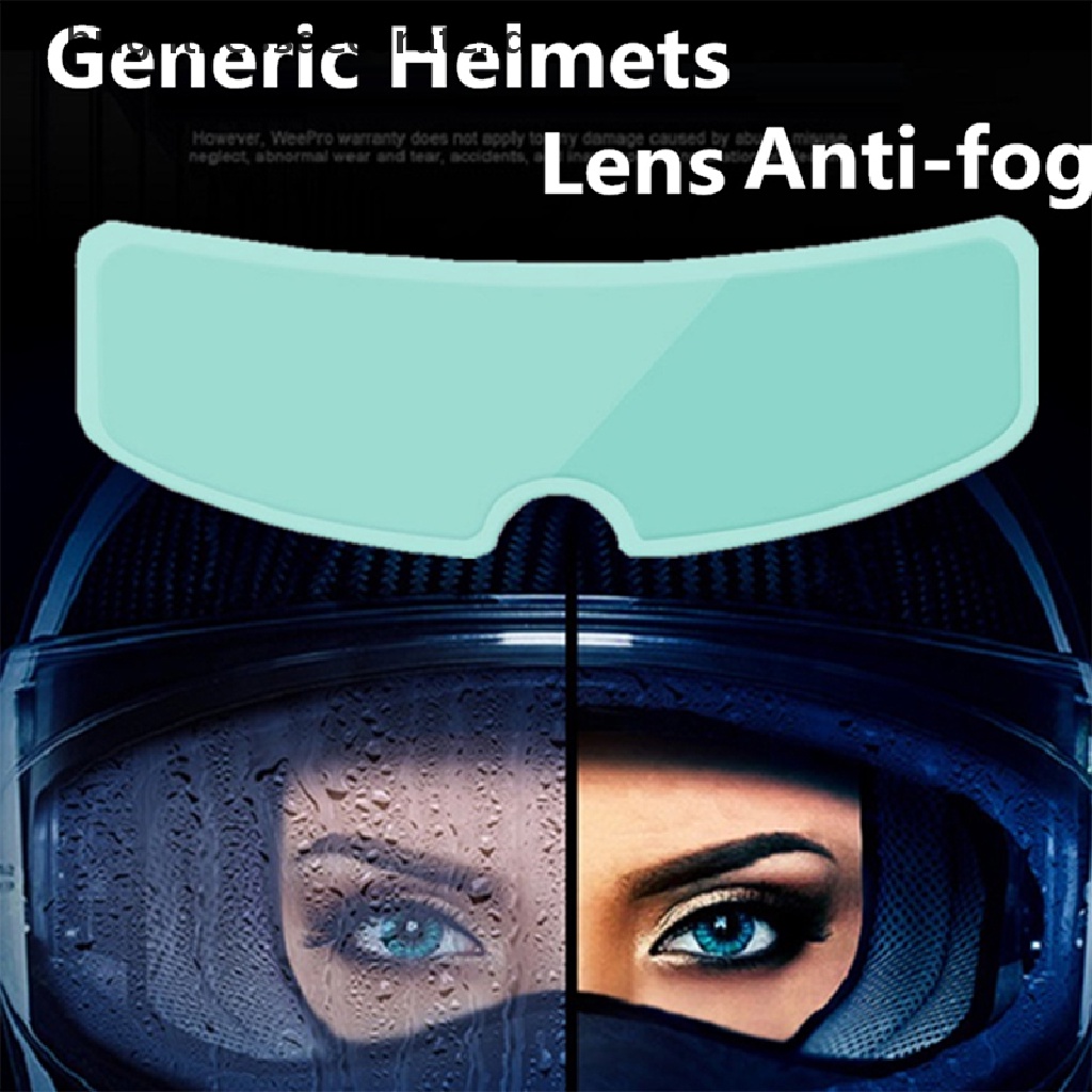 Stiker Film Lensa Helm Motor Universal Anti Kabut / Hujan