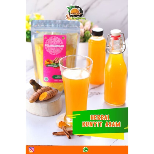 

Minuman Serbuk Herbal Kunyit Asam 150gr / Serbuk Jamu Kunyit Asam Kualitas Premium