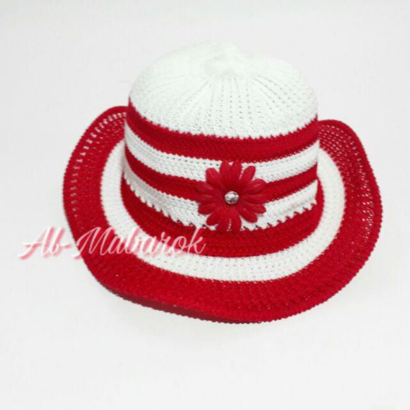 TOPI PANTAI ANAK RAJUT lucu