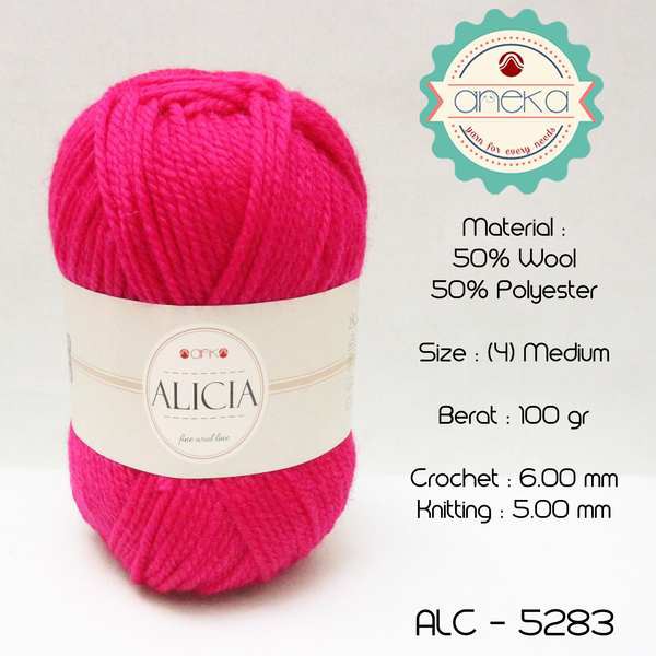 Benang Rajut Wool Alicia Yarn - 5283