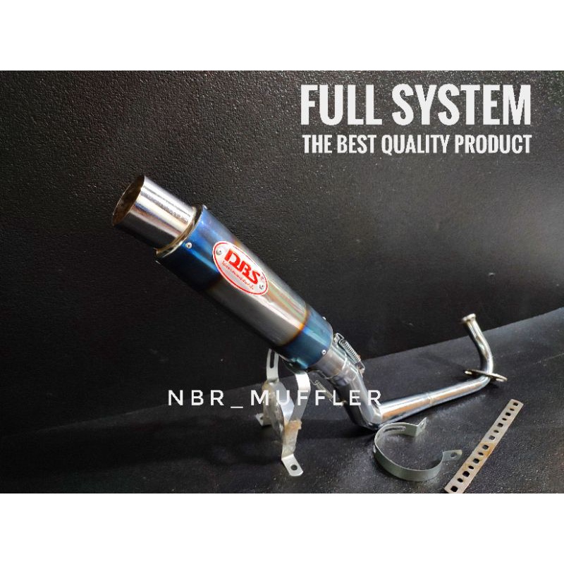 Knalpot racing DBS Mio sporty/smile/mio j/mio m3/z/s/soul karbu/soul gt 115/125/x ride/fino karbu/in