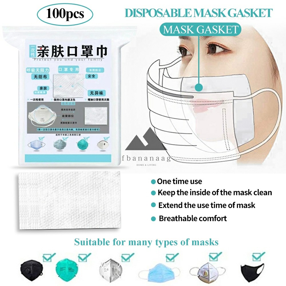 FILTER MASKER / MASKER KAIN ANTI VIRUS CORONA ISI 100PCS