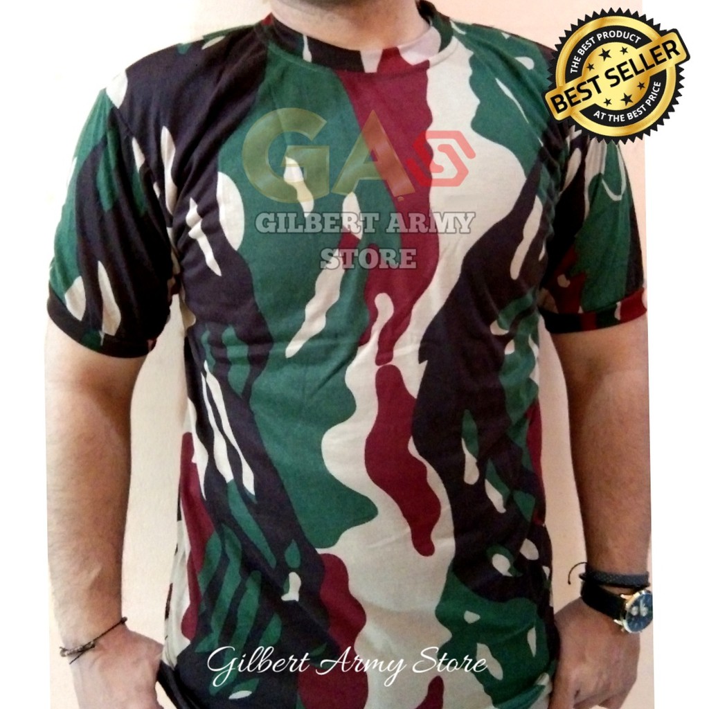 Kaos Loreng Malvinas Tni Daleman Lengan Pendek Murah Grosir Gilbert Army Store Digital Gurun Tni Au