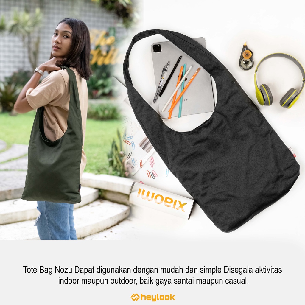 Tas Tote Bag Kanvas Tebal Premium Penutup Resleting Totebag Selempang Cowok Cewek Tas Jinjing Sekolah Kuliah Kerja Belanja Tote Bag Laptop Besar Anti Sobek Anti Maling