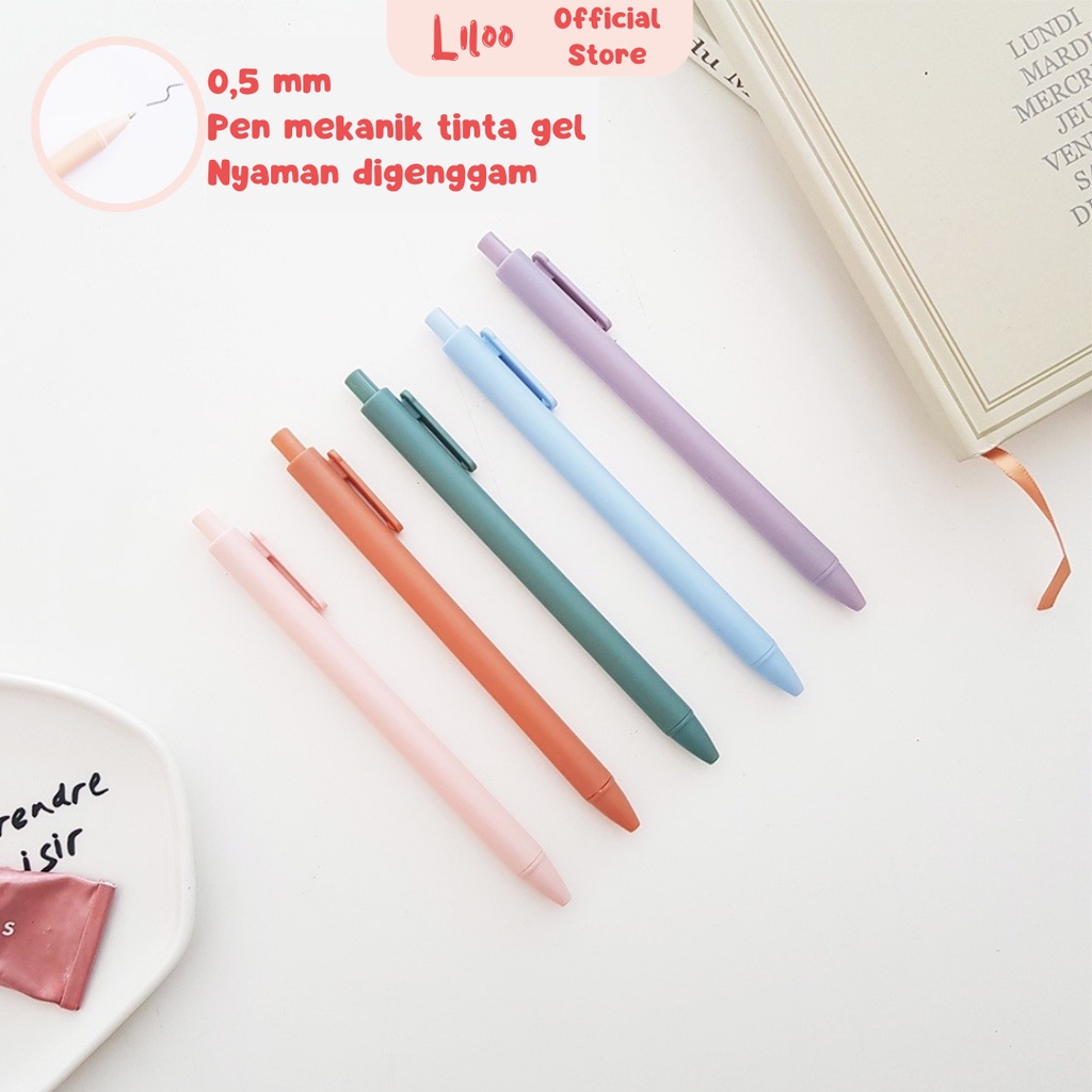 

Pulpen Flashee Gel Pastel Mekanik 0,05 mm Caramel Gel Pen Warna Warni Ballpoint Gel Mekanik 0,5 mm Tinta Hitam