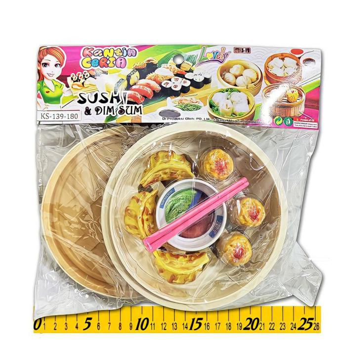 Diskon Promo Mainan Anak Masak Masakan Dapur Makanan Dimsum Sushi Sumpit Sni